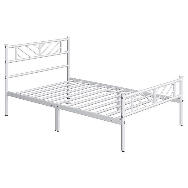 Yaheetech Metallbett, Minimalistischer Bettrahmen mit Kopfteil günstig online kaufen