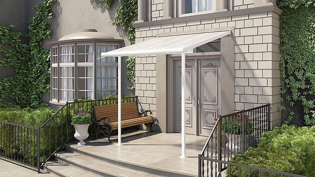 Palram Terrassendach Sierra 230 cm x 230 cm Weiß günstig online kaufen