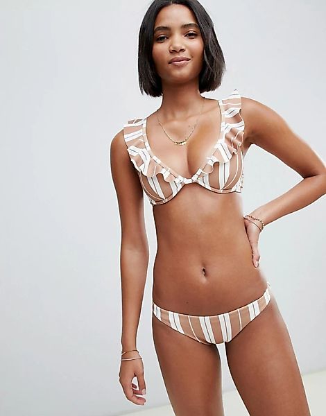 Zulu & Zephyr – Backroad – Cheeky Fit Bikinihose mit Muster-Mehrfarbig günstig online kaufen