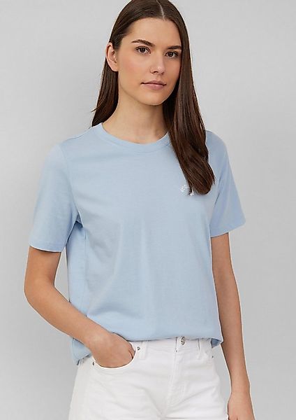 s.Oliver Kurzarmshirt T-Shirt Jerseyshirt aus Baumwolle mit Stickerei günstig online kaufen