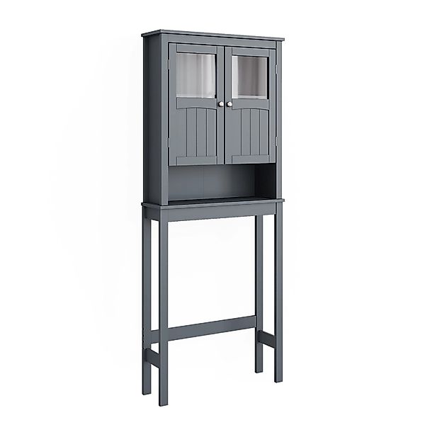 Vicco Toilettenschrank Bianco Grau 69 x 171 cm günstig online kaufen