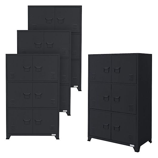 ML-Design 4Er Set Aktenschrank 75x40x120 cm Anthrazit Freistehender günstig online kaufen