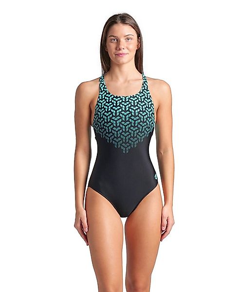 Arena Badeanzug WOMEN'S ARENA KIKKO V SWIMSUIT V BACK GRAPHIC (1-St) mit UV günstig online kaufen