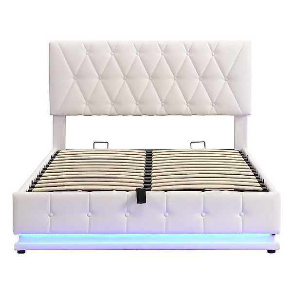 Gotagee Polsterbett Doppelbett Jugendbett Hydraulisch anhebbarer Bettstaura günstig online kaufen