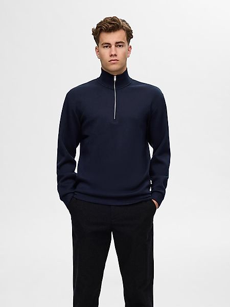 Selected Sweatshirt SLHEMANUEL SOFT ZIP HIGH günstig online kaufen