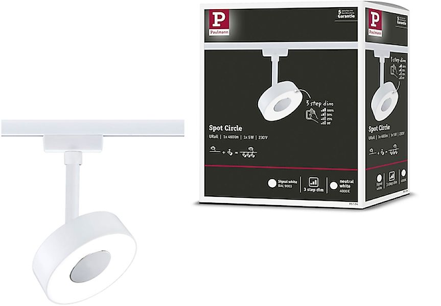 Paulmann Schienensystem-Leuchten »URail LED Schienenspot 3-Step-Dim Circle günstig online kaufen