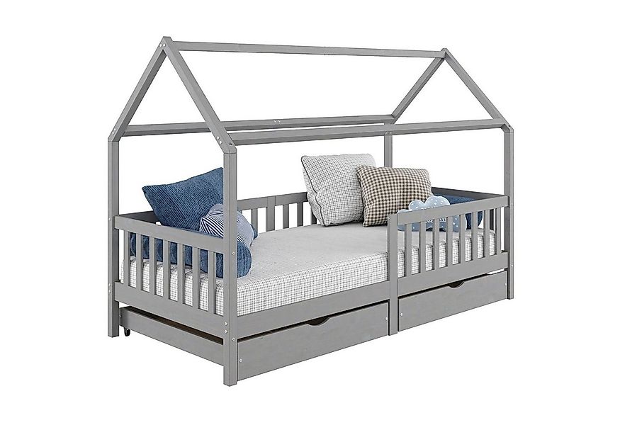 IDIMEX Kinderbett NUNA, Hausbett Montessoribett 90 x 200 Kiefer Tippibett K günstig online kaufen