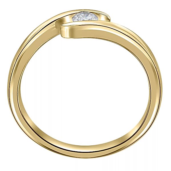 ONE ELEMENT Diamantring "0,05 ct Diamant Brillant Spannfassung Ring aus 585 günstig online kaufen