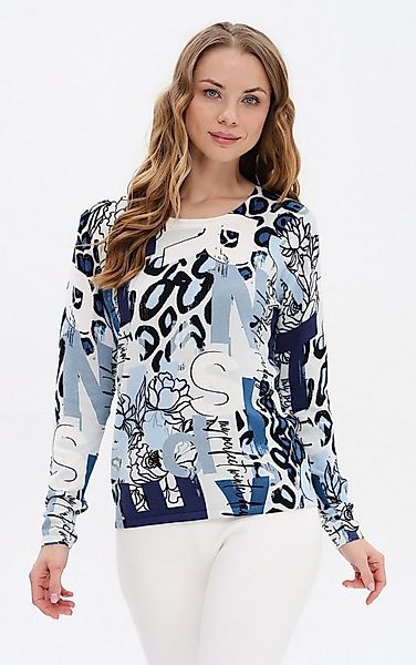 Passioni Strickpullover mit Mustermix günstig online kaufen