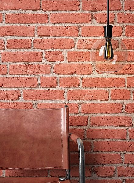 Newroom Vliestapete, Steintapete Rot Ziegelstein Backstein Mauerwerk Klinke günstig online kaufen