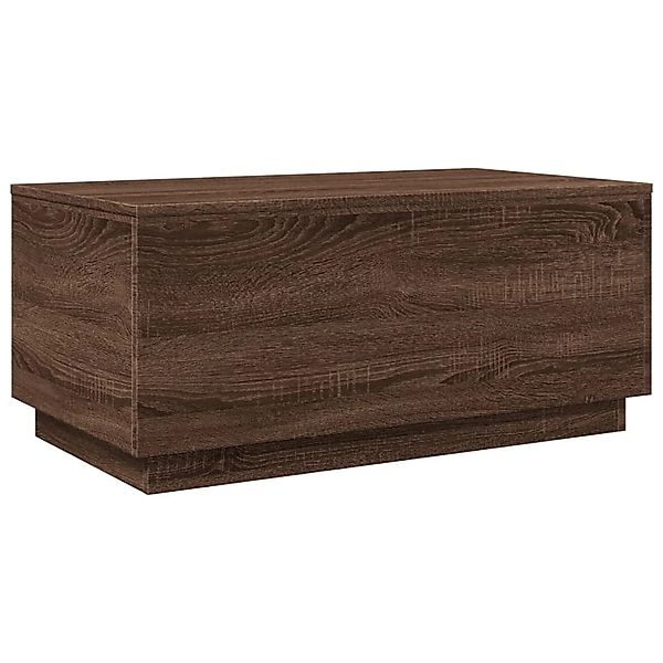 vidaXL Couchtisch mit LED-Leuchten Braun Eichen-Optik 90x50x40 cm 839881 günstig online kaufen