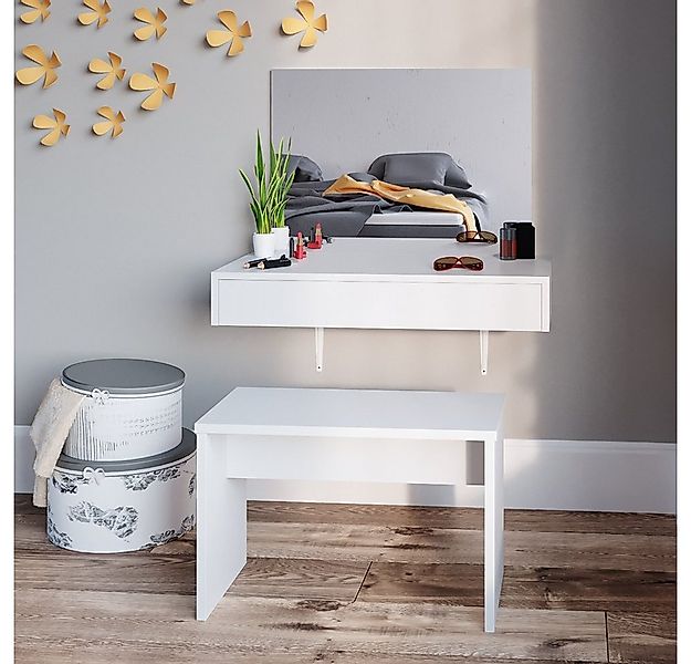 Vicco Sitzbank, Weiß, 70 cm für Schminktisch (Einzelartikel), divers kombin günstig online kaufen