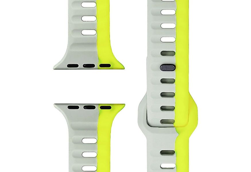 Nalia Smartwatch-Armband Apple Watch 49mm/46/45/44/42(Serie 1-3), Silikon E günstig online kaufen