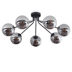 hofstein Deckenleuchte moderne Deckenlampe aus Metall/Glas günstig online kaufen
