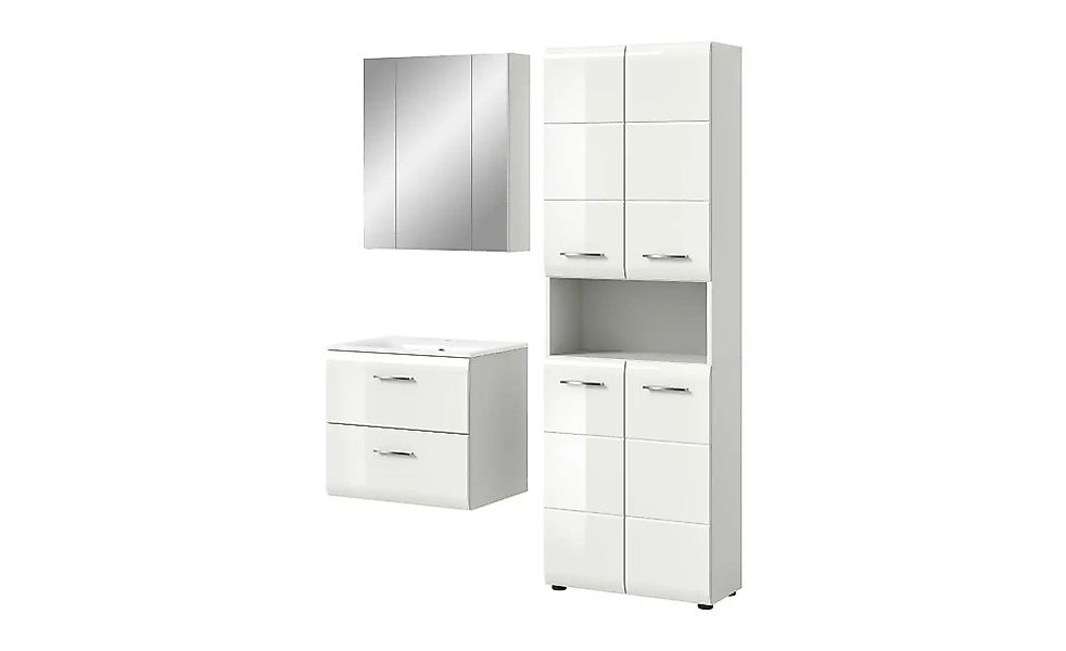 Badkombination  Igelsbachsee ¦ weiß ¦ Maße (cm): B: 135 H: 185 Schränke > B günstig online kaufen