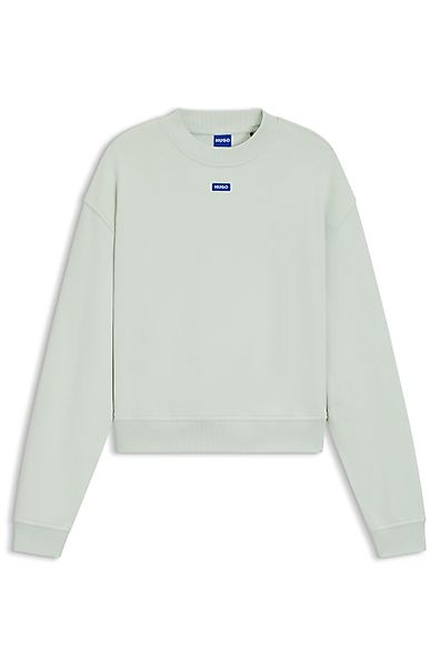HUGO Blue Sweatshirt Delessa mit Logoaufnäher günstig online kaufen