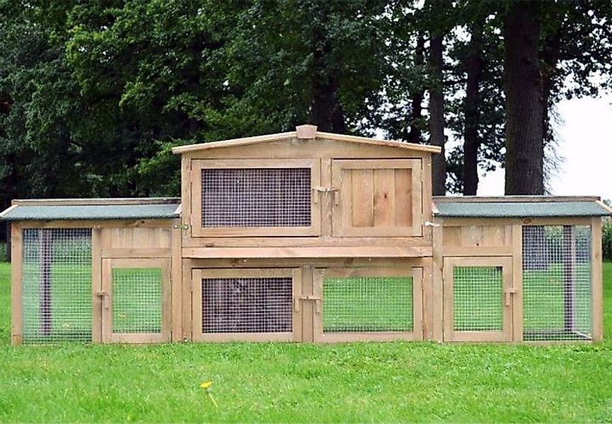 Zooprinz Kleintierstall Dr.Hase mit Doppelauslauf 248x52x90 günstig online kaufen
