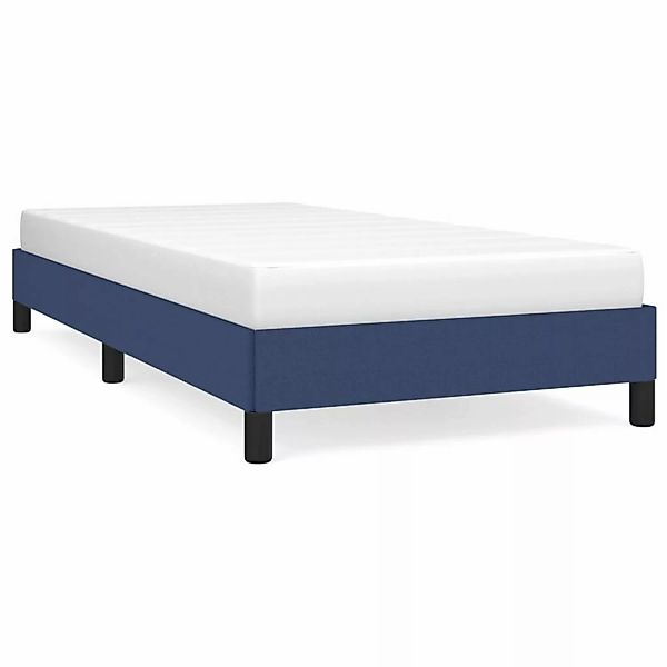 vidaXL Bettgestell Blau 90x190 cm Stoff Modell 71350795 günstig online kaufen