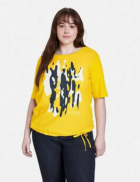 Samoon Kurzarmshirt Halbarmshirt mit Material-Patch günstig online kaufen