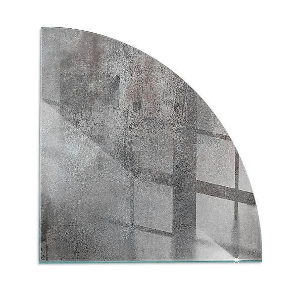 Tulup Glasplatte für Kamin Rohe Oberflächenstruktur Glasplatte für Kaminöfe günstig online kaufen