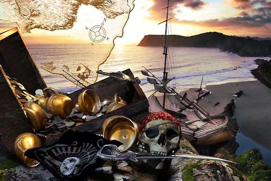 Papermoon Fototapete »Piratenschatz« günstig online kaufen