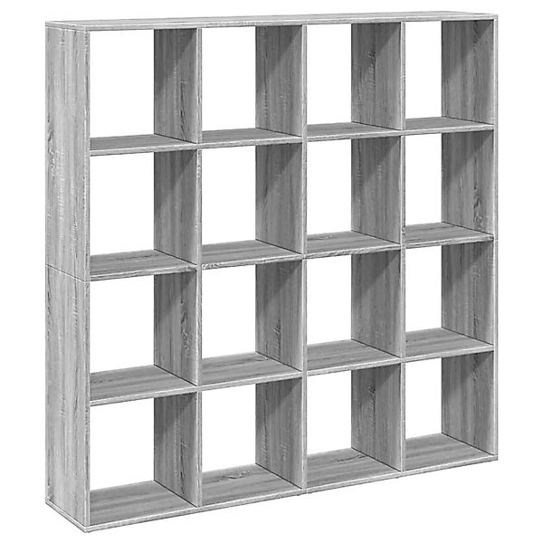 vidaXL Bücherregal Grau Sonoma 137,5x29x137,5 cm Holzwerkstoff 3310294 günstig online kaufen