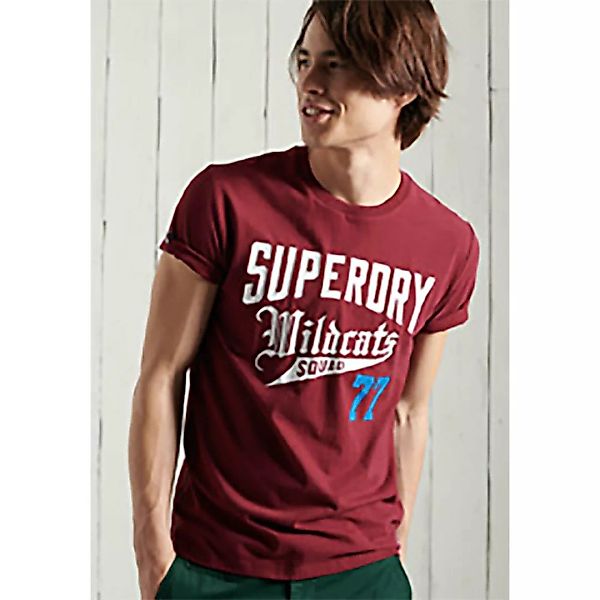 Superdry Collegiate Graphic 185 Kurzarm T-shirt L Wine günstig online kaufen