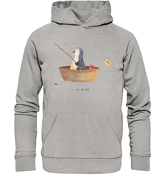 Mr. & Mrs. Panda Hoodie Pinguin Angelboot Größe M - Heather Grey - Geschenk günstig online kaufen