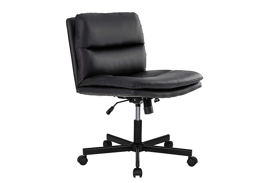 UEV Bürostuhl ohne Arm, Schneidersitz Schreibstuhl mit Rollen (Lesesessel m günstig online kaufen