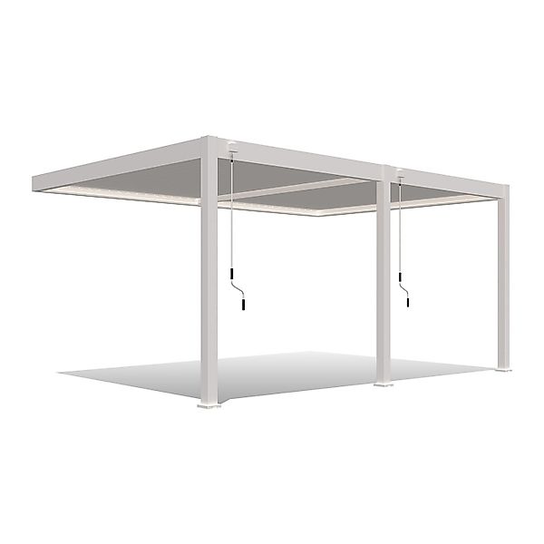 Weide Deluxe Aluminium Pavillon 3,6 x 5,3 M Weiß Wand Pergola günstig online kaufen