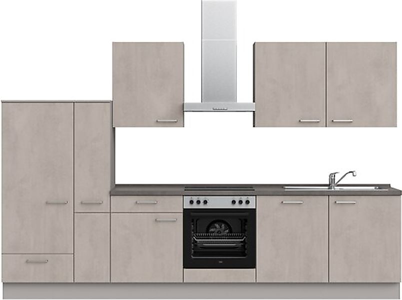 nobilia® Küchenzeile »"Riva I"« vormontiert, Ausrichtung wählbar, Breite 33 günstig online kaufen