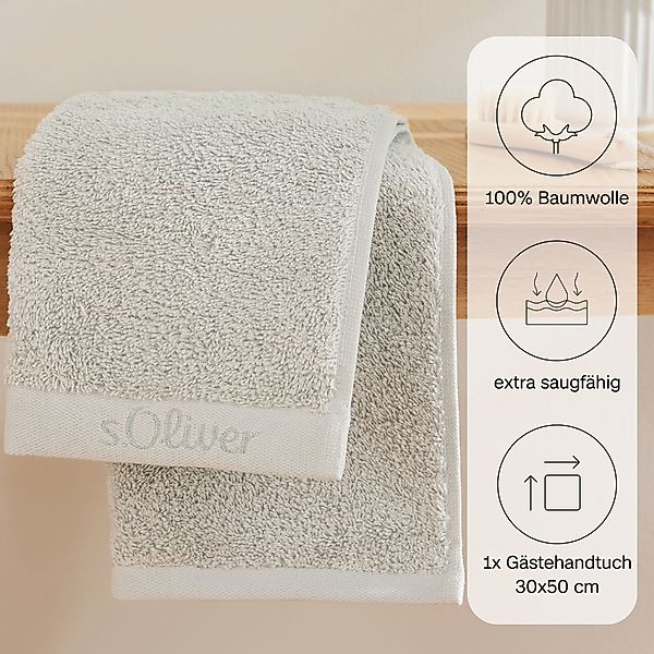 s.Oliver Gästehandtuch s.Oliver, Premium Qualität, 600 günstig online kaufen