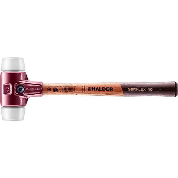 Halder Simplex Schonhammer Ø 40 mm Superplastik mit Tempergussgehäuse günstig online kaufen