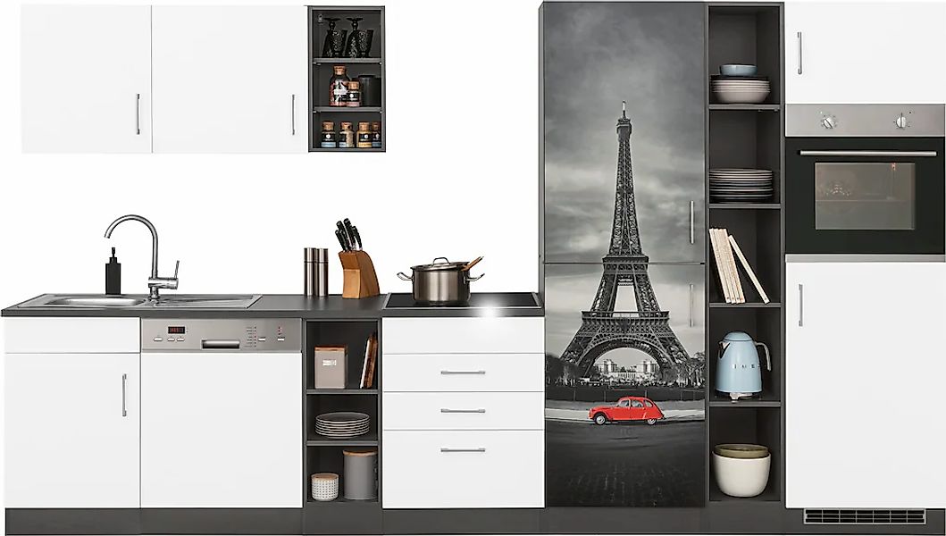 KOCHSTATION Küchenzeile "KS-Paris – Küchen mit einzigartigen Fotomotiven au günstig online kaufen