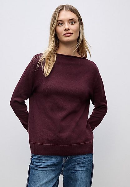 STREET ONE Strickpullover mit U-Boot-Ausschnitt günstig online kaufen