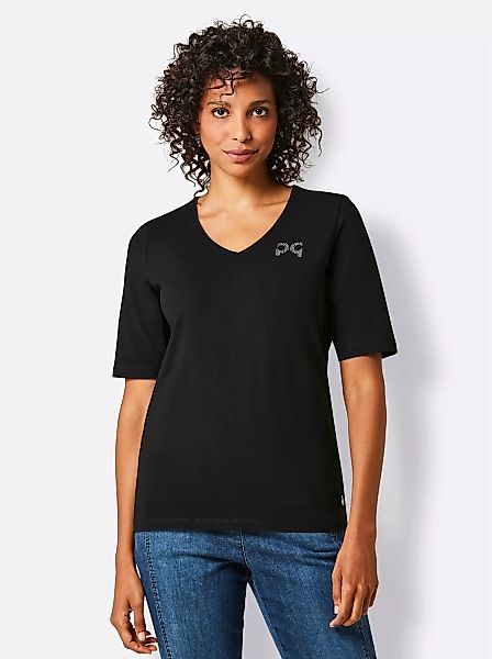 CREATION L PREMIUM V-Shirt "Pima-Baumwoll-Shirt", (1 tlg.) günstig online kaufen