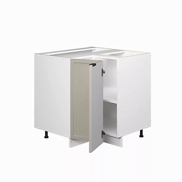 Vicco Eckunterschrank Fame-Line, GrauBeige/Weiß, 80.5 cm, AP Eiche günstig online kaufen