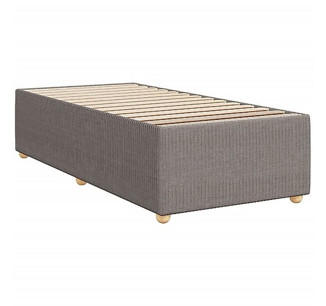 vidaXL Bett Bettgestell ohne Matratze Taupe 90x190 cm Stoff günstig online kaufen