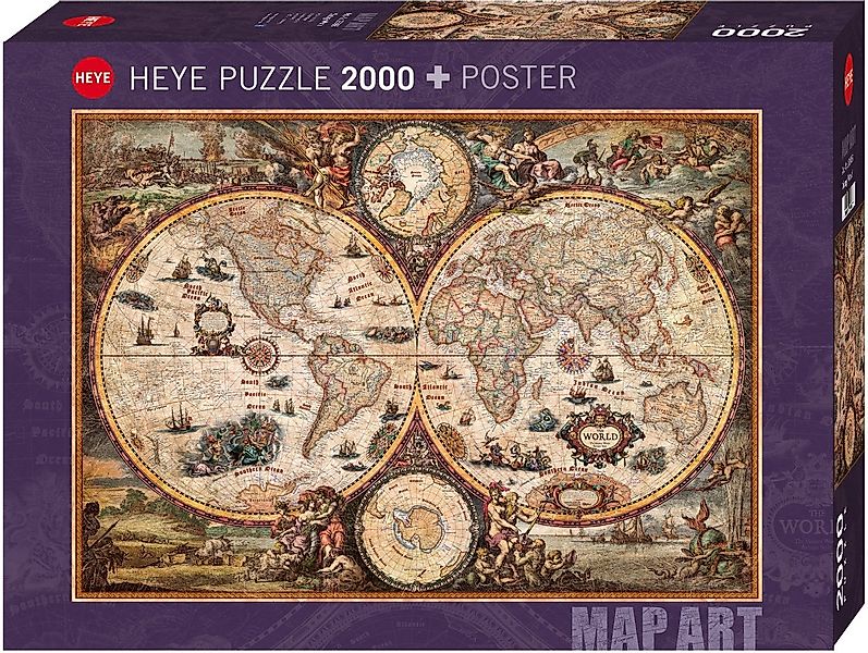 HEYE Puzzle Vintage World, 2000 Puzzleteile, Made in Europe günstig online kaufen