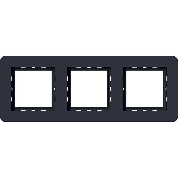 Elektromaterial Abdeckrahmen Leonie 3-fach Schwarz günstig online kaufen