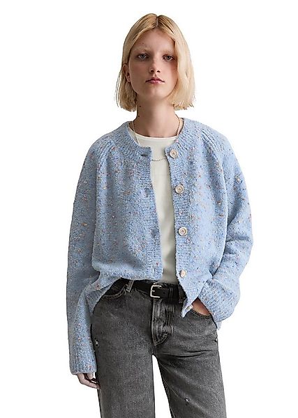 Marc O'Polo DENIM Strickjacke Bouclé, relaxed fit, aus Schurwolle-Viskose-M günstig online kaufen