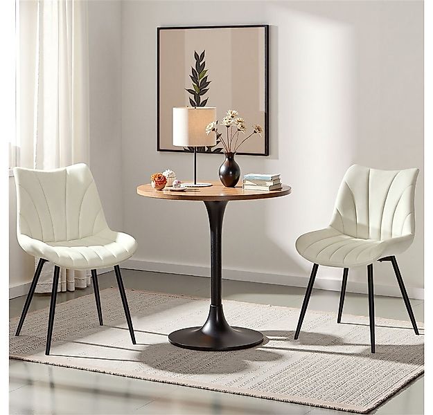 Yaheetech Esszimmerstuhl Gepolsterte Küchenstühle mit Metallbeinen (2 St), günstig online kaufen