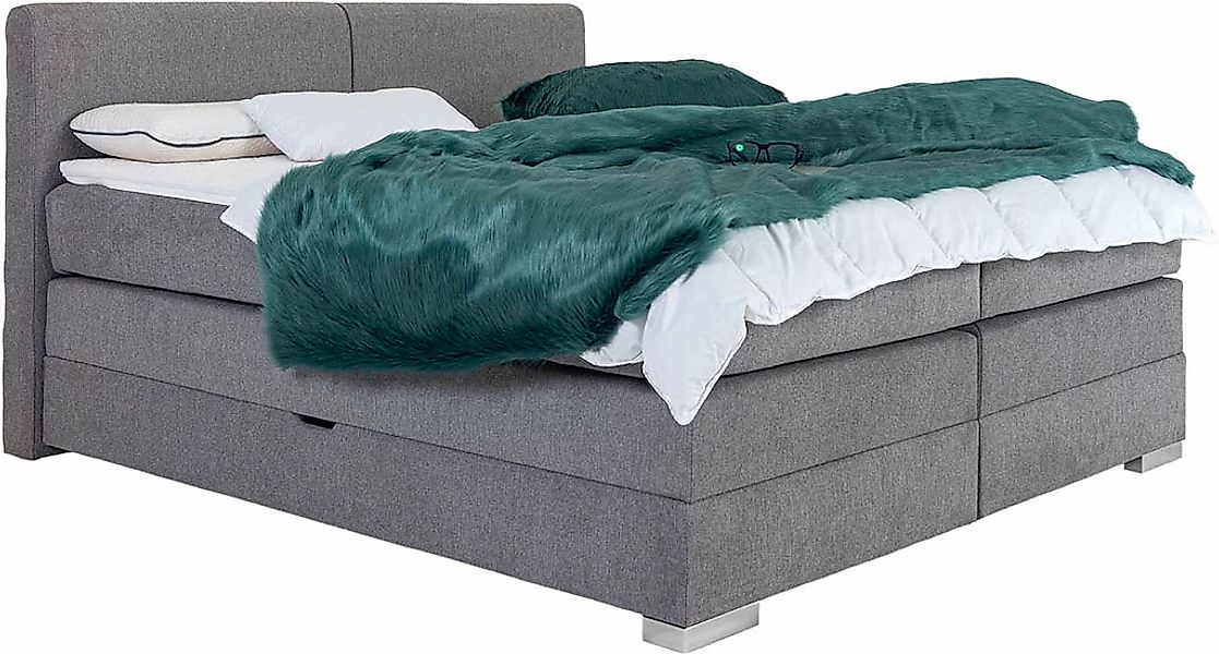 Home affaire Boxspringbett "Juliste inkl. Bettkasten und PUR-Schaum-Topper" günstig online kaufen