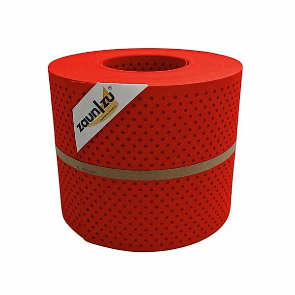 zaunzu Sichtschutz PP Premium gelocht 15 Prozent Streifen Rot 26m günstig online kaufen