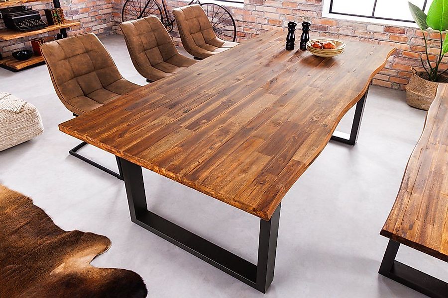 riess-ambiente Baumkantentisch GENESIS 200cm braun / günstig online kaufen