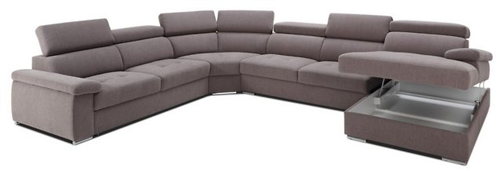 Xlmoebel Ecksofa Neues XXL Großes Wohnzimmer Textil Sofa mit Polsterung und günstig online kaufen