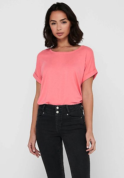 ONLY T-Shirt "ONLMOSTER – Kurzarmshirt mit Aufschlag und klassischem Look", günstig online kaufen