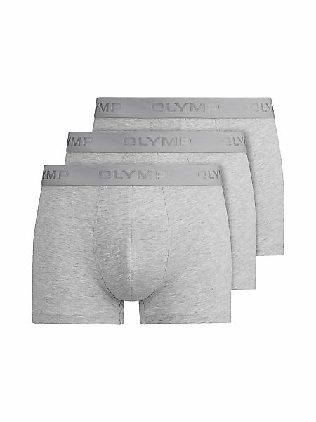 OLYMP Boxershorts, 3 Stk. mit Logodruck am Bund günstig online kaufen