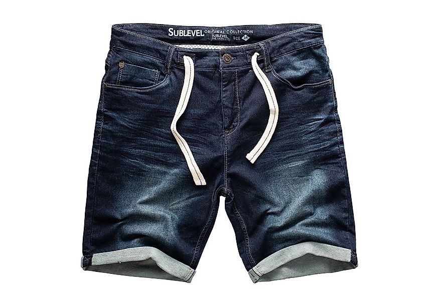 SUBLEVEL Shorts Sweat Shorts Jeans Kurze Hose Bermuda Sweatpants günstig online kaufen