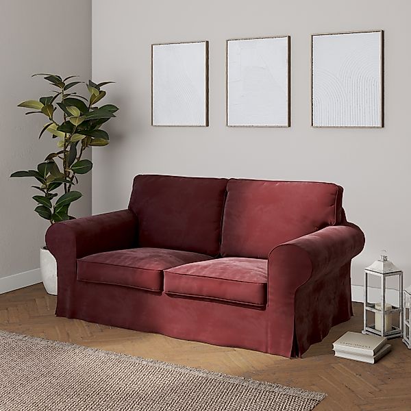 Bezug für Ektorp 2-Sitzer Sofa nicht ausklappbar, bordeaux, Sofabezug für günstig online kaufen